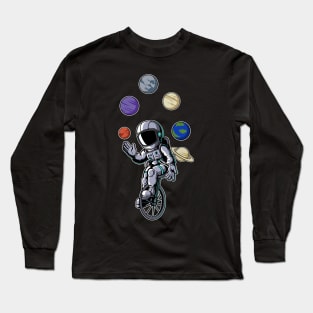 Astronaut Circus Cyclist Long Sleeve T-Shirt